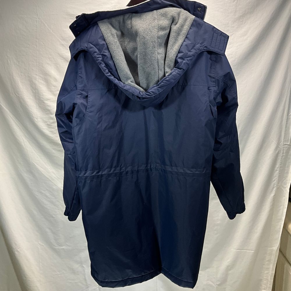 Boulder Creek Navy Blue Winter Parka Fleece Lined Utility Jacket Mens Tall L - Picture 3 of 10